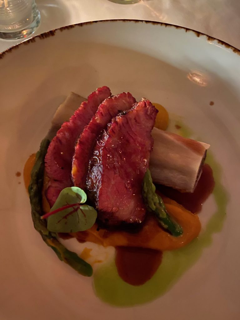 Le Colonial executive chef Hassan Obaye wows with his Akaujshi Short Rib dish, a fourth course treat.