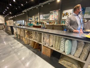 Pillows for home staging come diverse sources including Lam Bespoke, Wayfair and High Fashion Home.