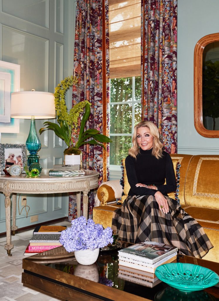 Jan Showers, Jan Showers & Associates, in the Lady's Study she designed (Photo by Jonathan Zizzo)