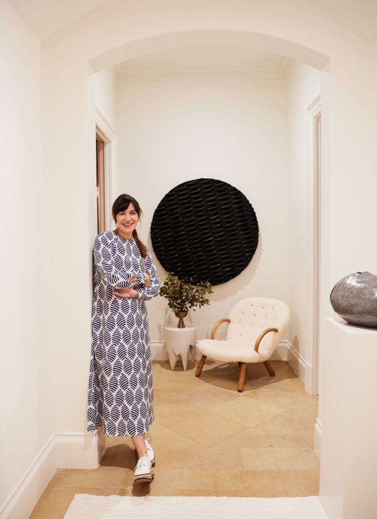 Margaret Naeve Parker, M Naeve, in the Gallery and Formal Powder she designed (Photo by Jonathan Zizzo)