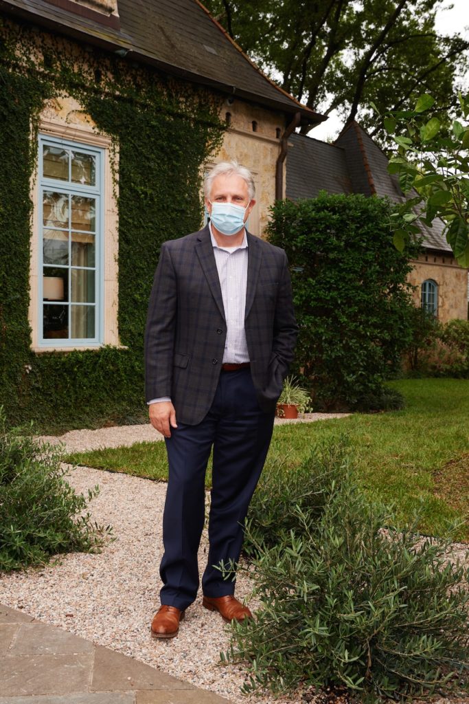 Paul Fields, Lambert's, in the Petite Loire Valley front gardens he designed (Photo by Jonathan Zizzo)
