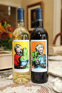 Power of Literacy Luncheon commemorative branded bottles of wine; Photo by Priscilla Dickson