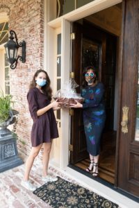 Pre event Package delivery to Elizbeth Stein (Photo by Daniel Ortiz)