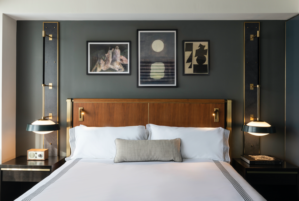 219 guest rooms, including 52 suites and two penthouses, make up the Thompson Dallas hotel. (Photo by Julie Soefer)