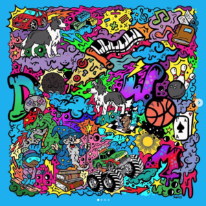 Roki  Design ‘D’ silk scarf