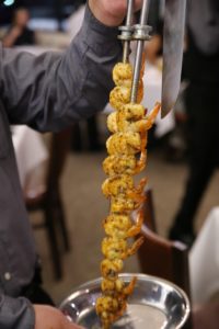 Shrimp Skewer at Casa Do Brasil (Photo by Quy Tran Photography)