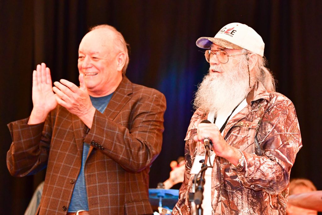 Guzzler’s Band’s Dave Wilde,  Uncle Si Robertson (Photo by Thomas Hopkins Photography)