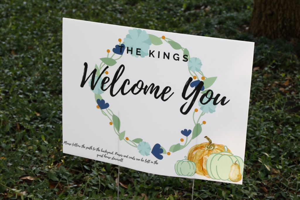 Welcome sign by The Kings (Photo by Dana Driensky)