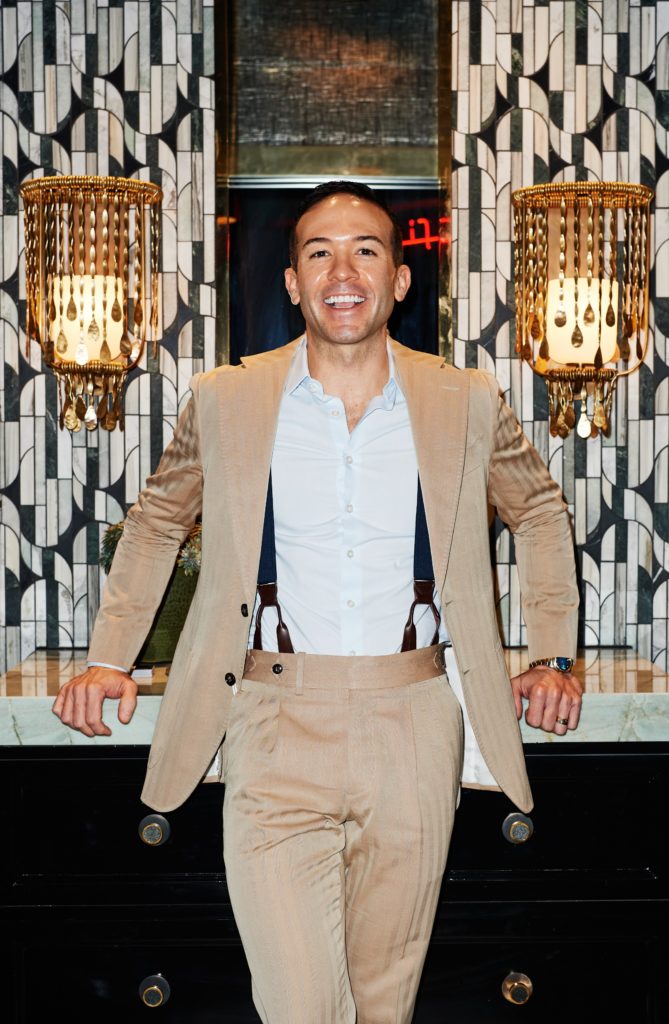 Jason James Jones, Studio Thomas James, in his Wicked Powder Room (Photo by Jonathan Zizzo)