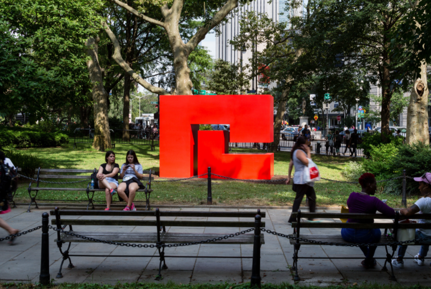 Celebrate Buffalo Bayou Park's five year anniversary the unveiling of Estructuras Monumentales. (Photo: "Untitled Estructura (Red)." Courtesy of Carmen Herrera)