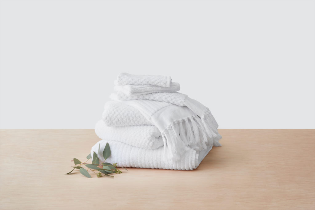 Organic Turkish weave towel sets. 