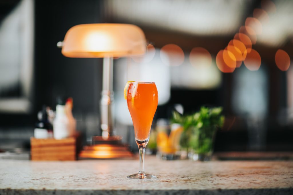 The Flower Patch at Encina is delightful with strawberry and rosemary vodka. (Photo by Kathy Tran)