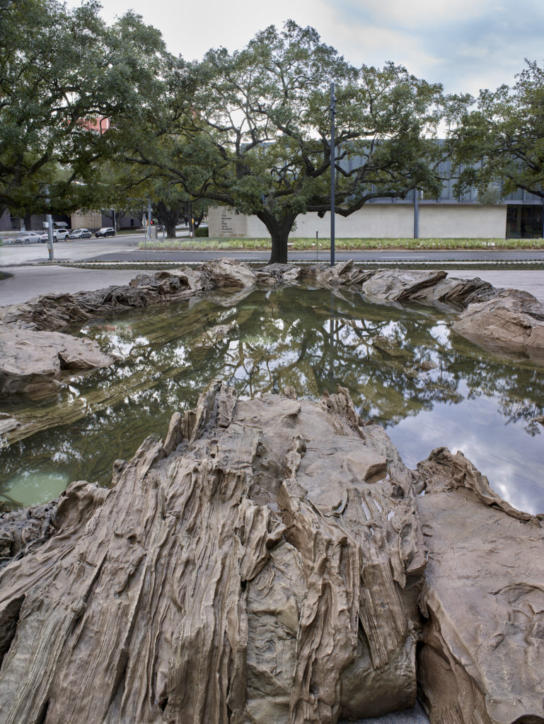 Installation view of Cristina Iglesias’s intriguing 'Inner Landscape (the lithosphere, the roots, the water)'. (Photo by Richard Barnes, Courtesy of the Museum of Fine Arts, Houston)