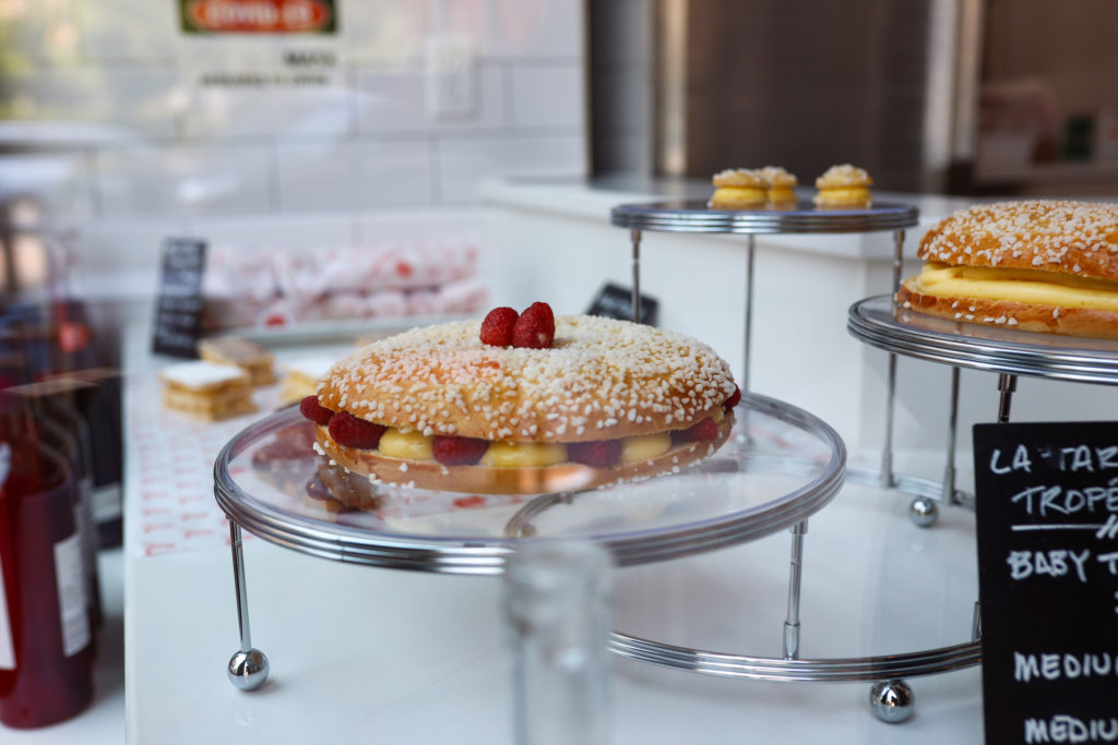 The namesake cream-filled dessert at
La Tarte Tropézienne in downtown Dallas.