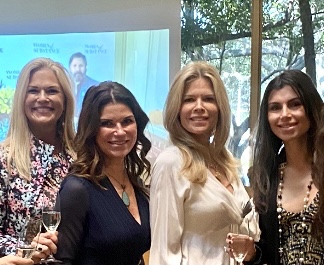 Amy Pierce, Laura Davenport, Stephanie Perkins, Nadine Boutros at a Women of Substance watch party. (Courtesy photo)