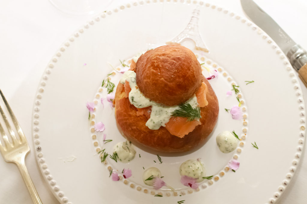 Brioche Salmon at Café Poêtes