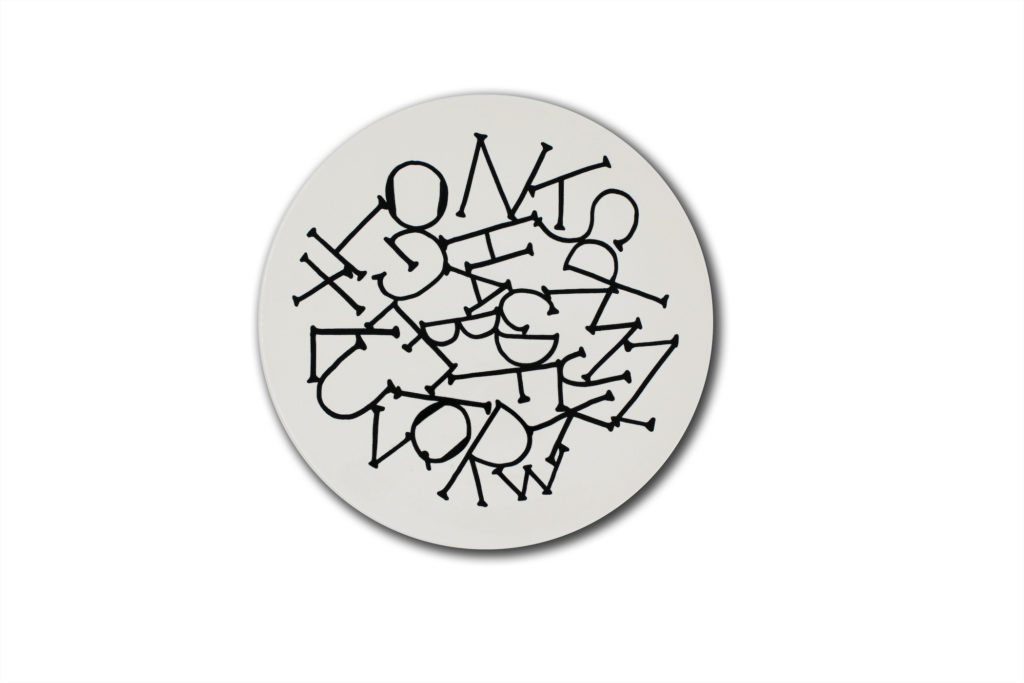 Francesco Clemente's limited-edition ceramic plate fabricated by Guadalajara’s Cerámica Suro, one of six designs, in editions of 300, $700