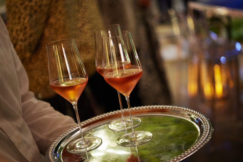 The champagne was flowing through all the courses (Photo by Jonathan Zizzo)