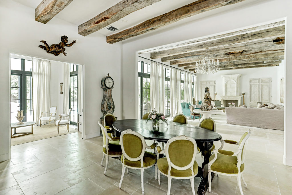 The informal dining area connects the family room and kitchen at  722 E. Friar Tuck Lane.