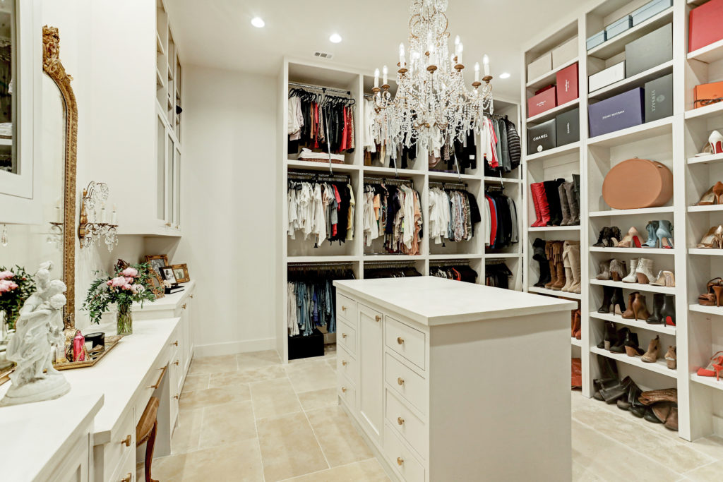 The master closet at 722 E. Friar Tuck Lane