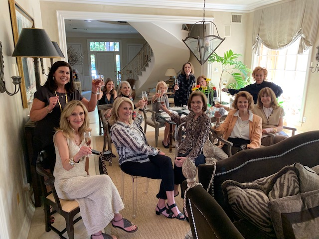 Friends celebrating Women of Substance honoree Susan Hansen at her watch party. (Courtesy photo)