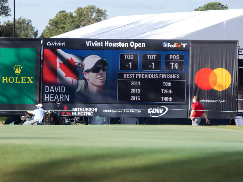 The new scoreboards at Memorial Park are impressive. (Photo by F. Carter Smith)