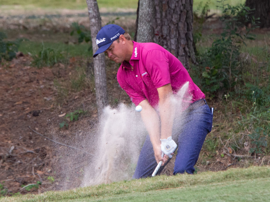 Sepp Straka found trouble at the Houston Open. (Photo by F. Carter Smith)