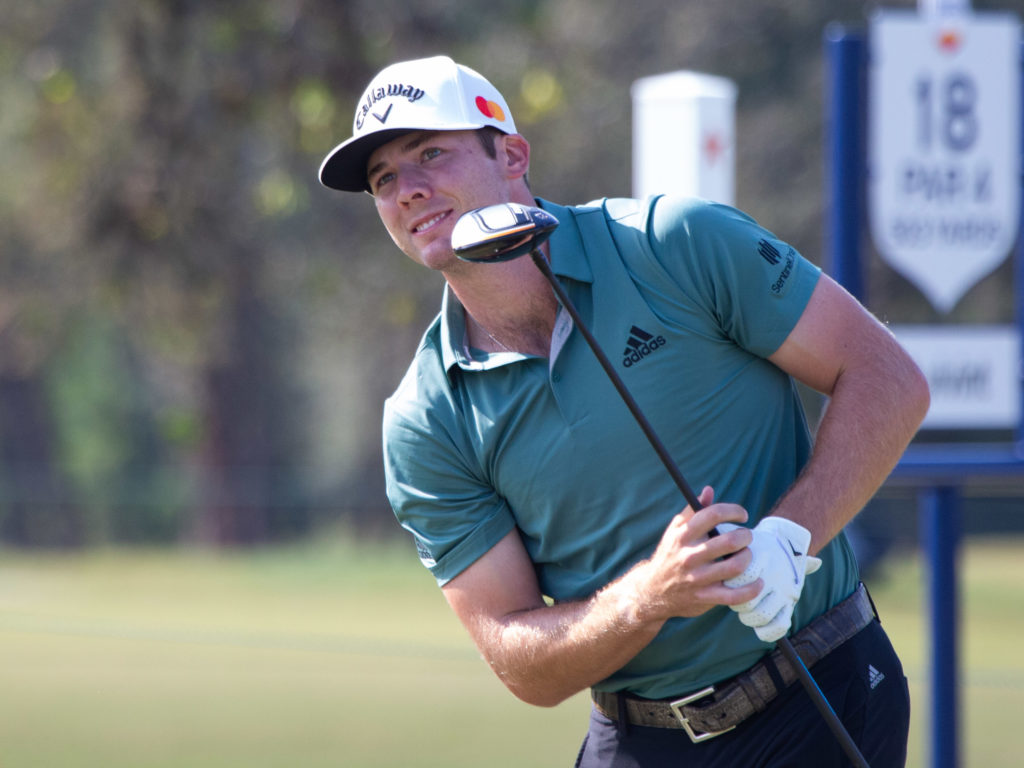 Sam Burns holds the lead going into the weekend at the Houston Open. (Photo by F. Carter Smith)