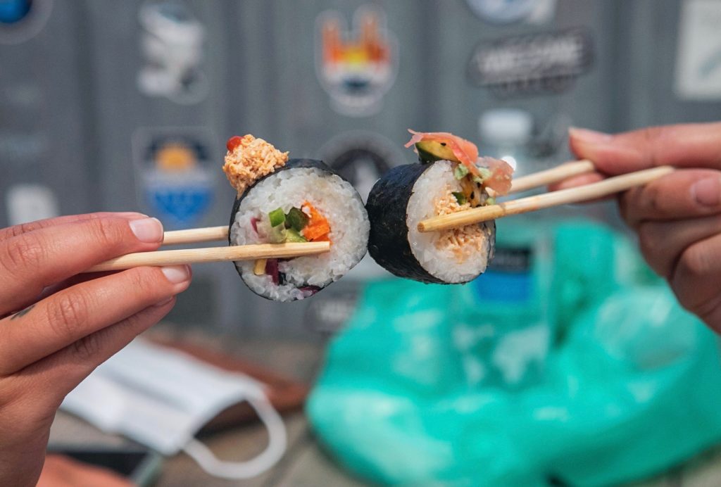 The goal of I.S. Sushi is to create delicious plant-based sushi that promotes the well-being of all living creatures and the planet. 