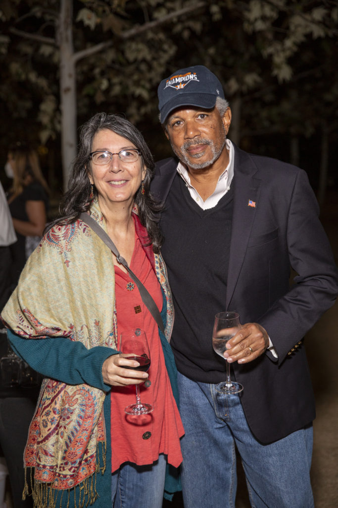 Lisa & Jeff Taylor at the Buffalo Bayou Foundation celebration on the banks of  Buffalo Bayou  (Photo by Jenny Antill Clifton)