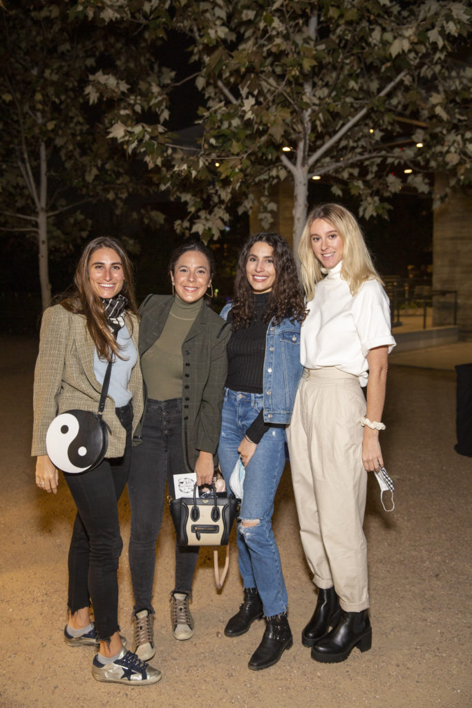 Diandra Breen, Frances Lummis, Anna Marie Soza, Chase Musslewhite at the Buffalo Bayou Foundation celebration on the banks of  Buffalo Bayou  (Photo by Jenny Antill Clifton)