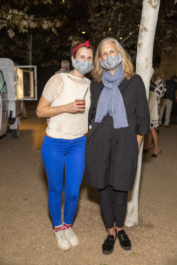 Sophia Skelly, Anne Whitlock at the Buffalo Bayou Foundation celebration on the banks of  Buffalo Bayou  (Photo by Jenny Antill Clifton)