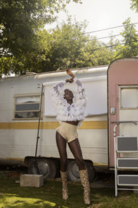 Millennial fashion designer Tacharra Perry started designing shorts in high school to pay for her expenses.