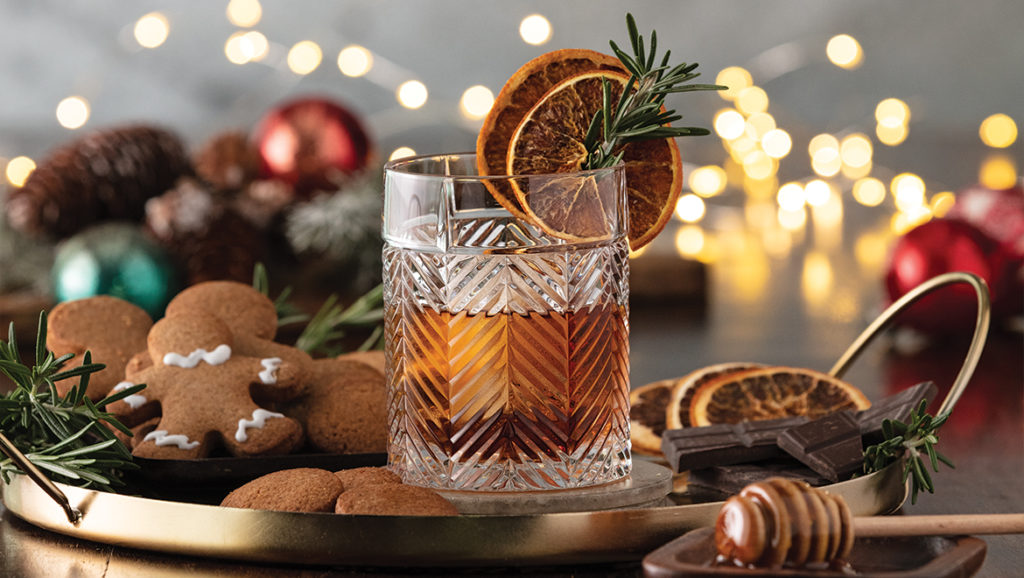 Omni Houston's Mocha Honey Old Fashioned would make a great cocktail for Saint Nick.