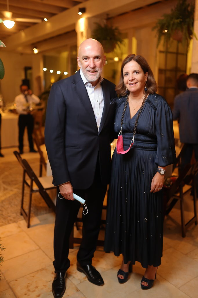 Business mogul and restaurant owner Ignacio Torres and his wife, Isabel, opened their vast estate for the Fabergé dinner benefiting the Correa Family Foundation.  (Photo by Quy Tran)