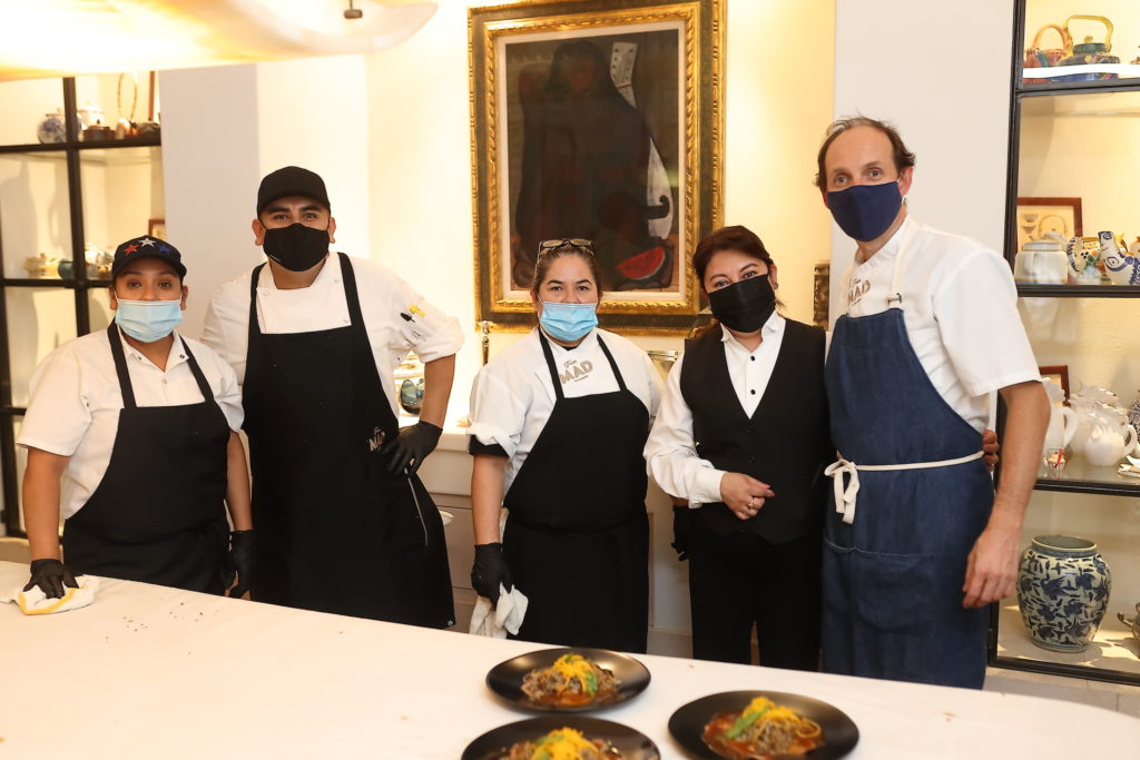 MAD and BCN executive chef Luis Roger and his staff working behind the scenes at the Fabergé dinner benefiting Carlos Correa's family foundation.  (Photo by Quy Tran)