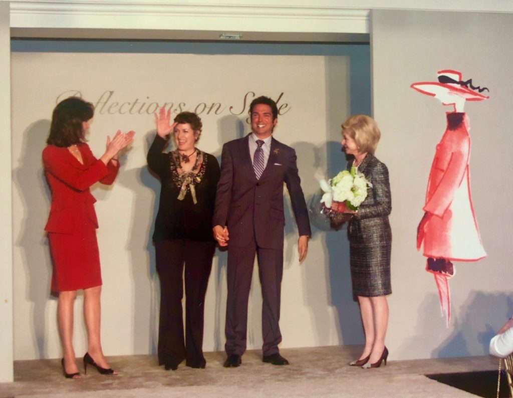 Tamara Klosz Bonar and Lenny Matuszewski receive a standing ovation at the Salvation Army Women's Auxiliary Reflections on Style event.