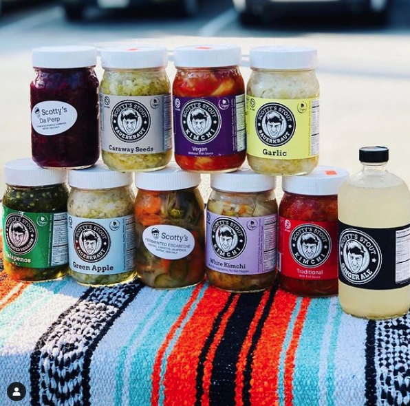 Scotty's Stout Sauerkraut with his offerings of kimchi, kombucha, garlic, jalapenos and more will be tempting the tastebuds.
