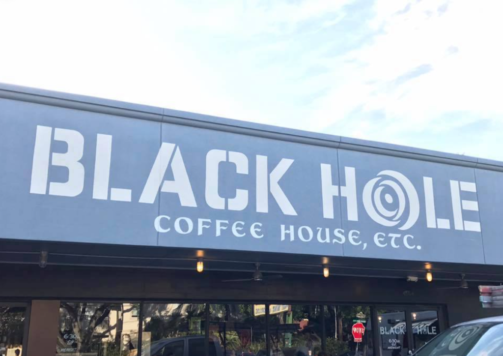 Black Hole Coffee House’s entrance.
