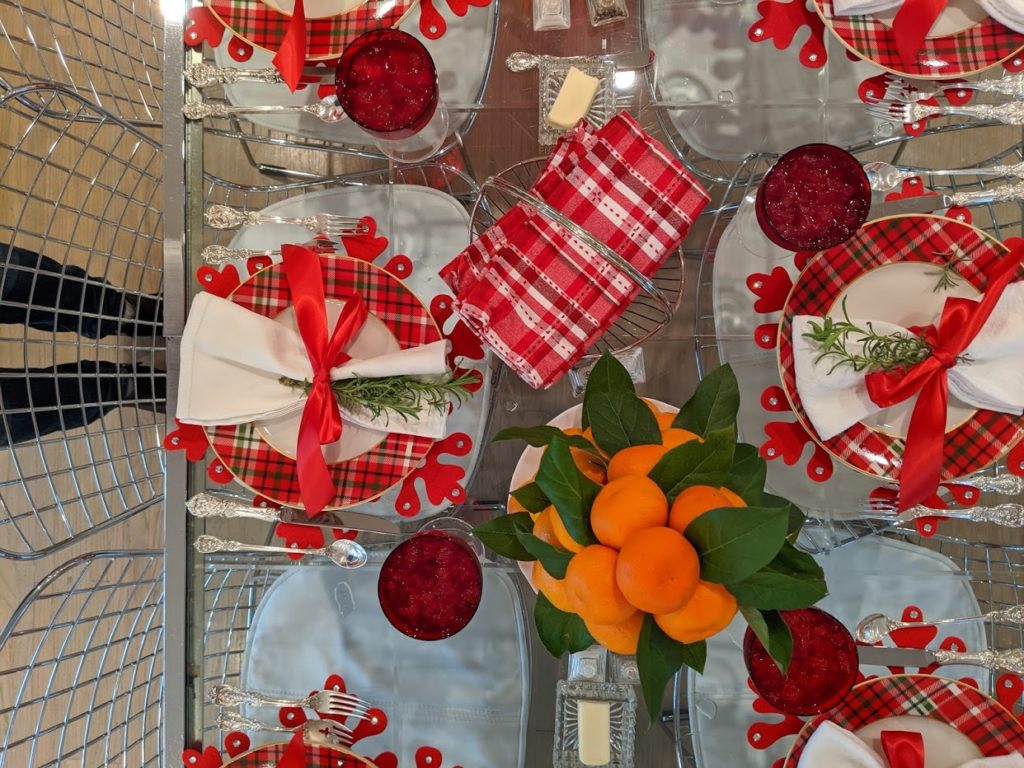 Mary Anne Smiley takes time to set the table. 