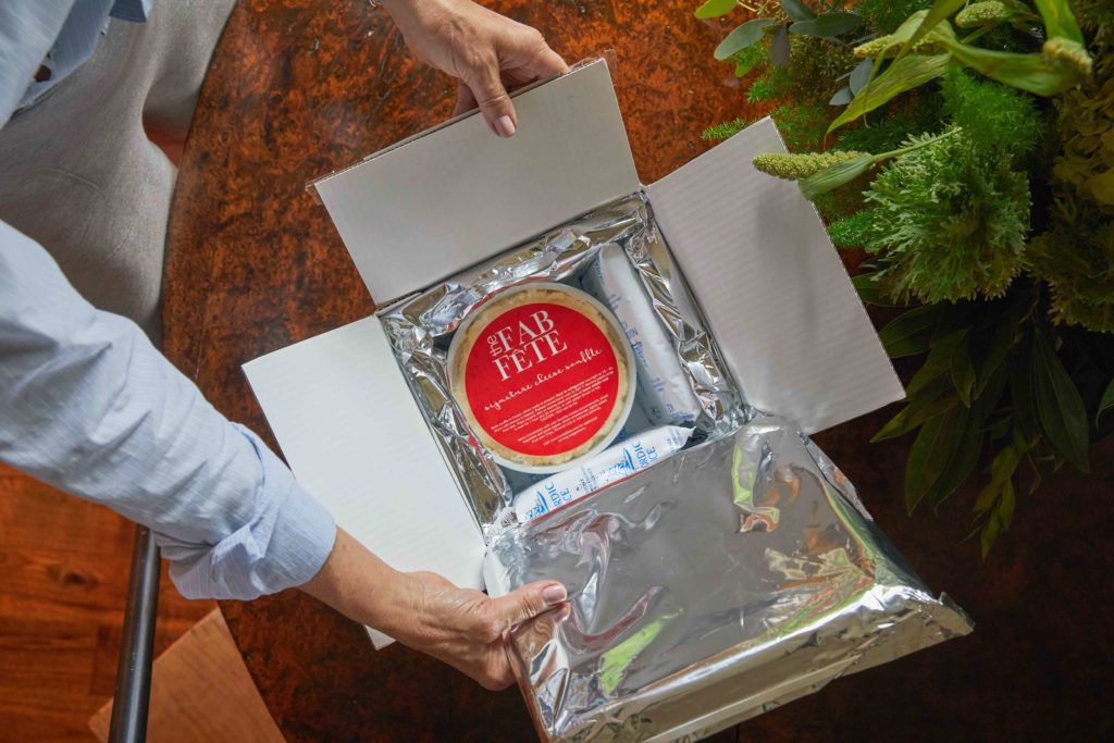 The Fab Fête soufflés are shipped in insulated containers ready to be baked, refrigerated or frozen. (Photo by Terry Vine)