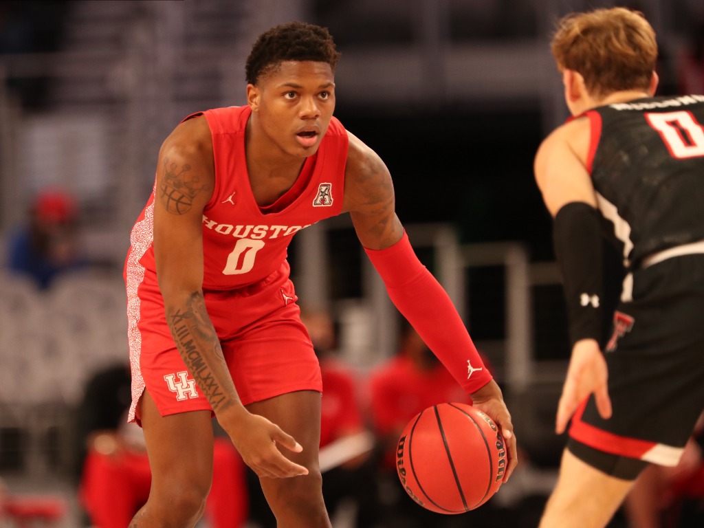 UH guard Marcus Sasser is fearless when it comes to big shots and big games. (Courtesy UH Athletics)