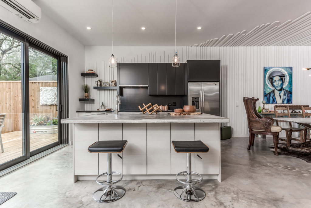 Each of the Nouveau Bungalows in Rosslyn Heights open plan has a living area, dining area and full-sized kitchen. 