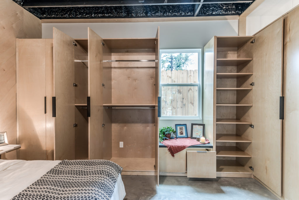 Each of the Nouveau Bungalows bedrooms has ample build-in storage.