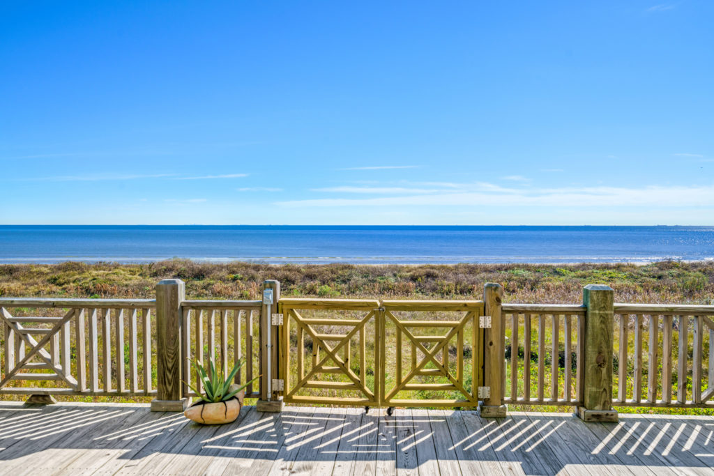 Views of the beach and the Gulf of Mexico beyond from 374 Atkinson 