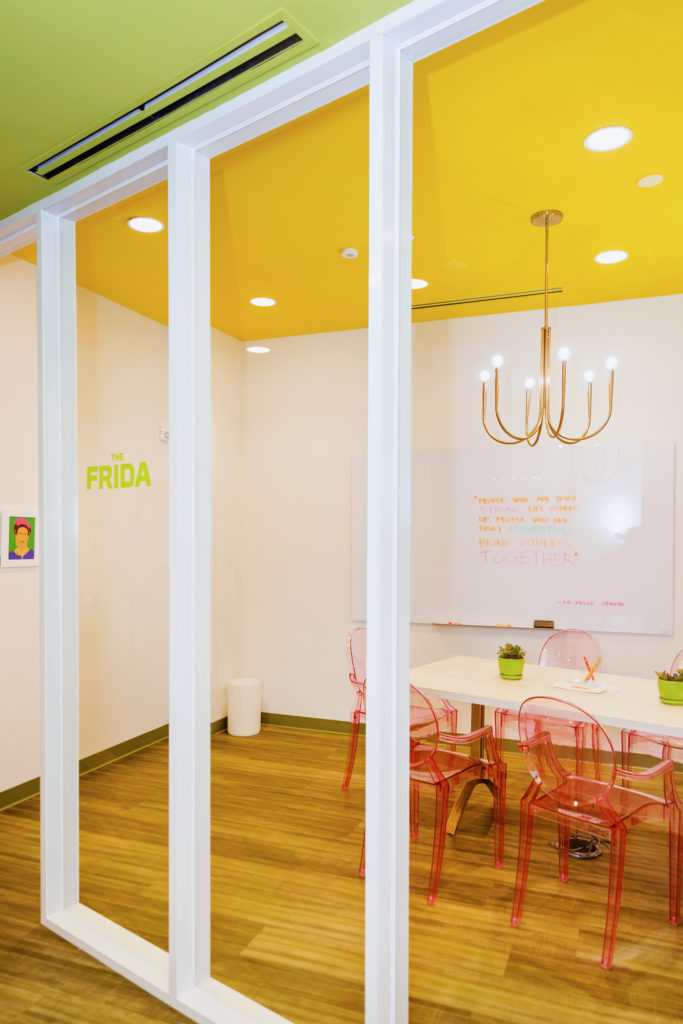 The bold palette of SheSpace was created with a decidedly feminine bent by Courtnay Tartt Elias' Creative Tonic Design