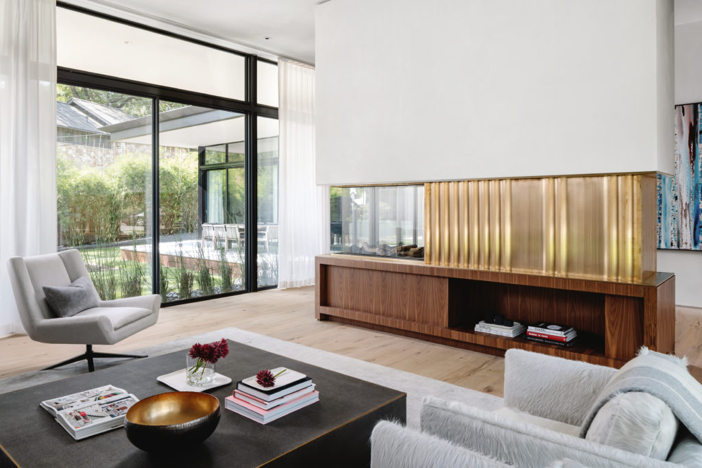 While the architectural oeuvre of Michael Hsu is contemporary, a richness of materials and texture delivers warmth.  (Photo by Chase Daniel)