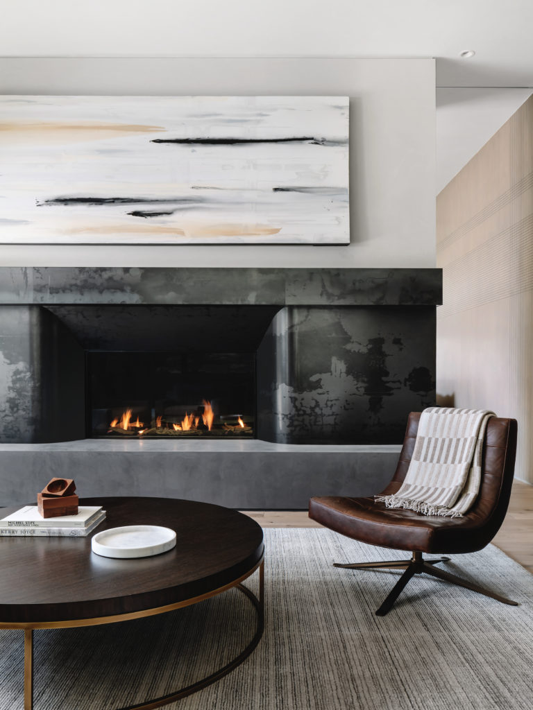 A cozy corner in this Austin residence designed by the Michael Hsu Office of Architecture. (Photo by Chase Daniel)