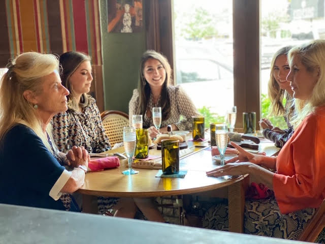 Hedda Dowd and the Dunbar Road Design team meeting at Rise no. 1 in Dallas. (Photo by Costa Christ Media)
