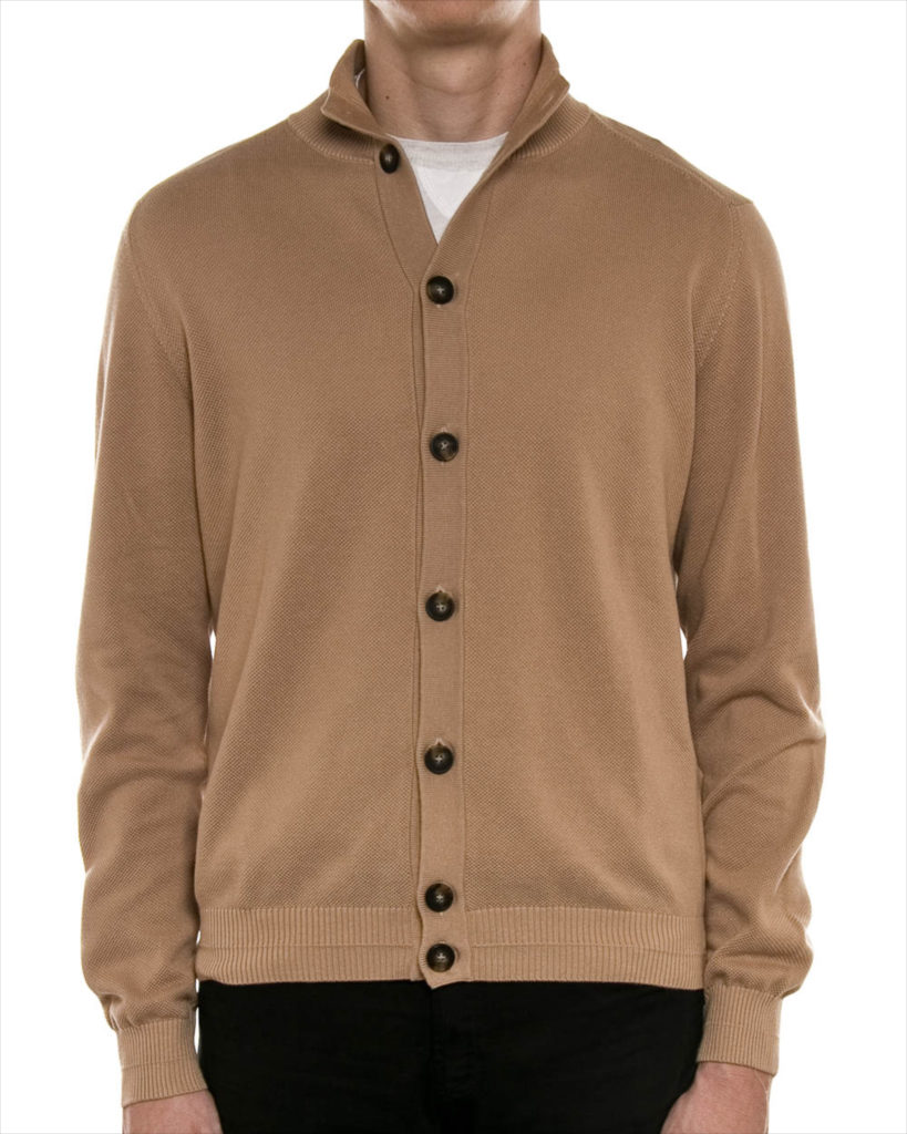 No time to wait for an order to arrive via e-commerce? Ten head to Korshak for some choices from Eleventy. (Camel Knit Cardigan, $595.00) 